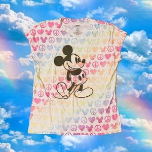 Disney Mickey Mouse Rainbow Tee
